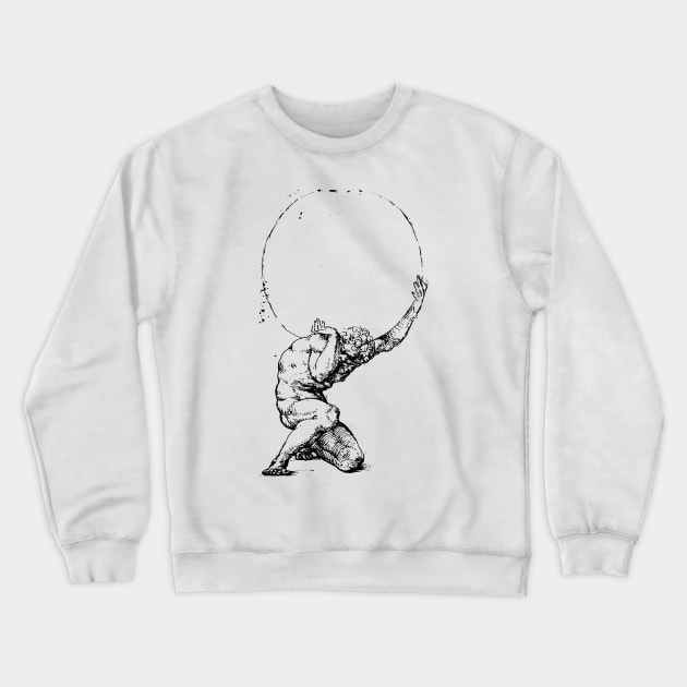 Atlas the Titan Crewneck Sweatshirt by olemanner